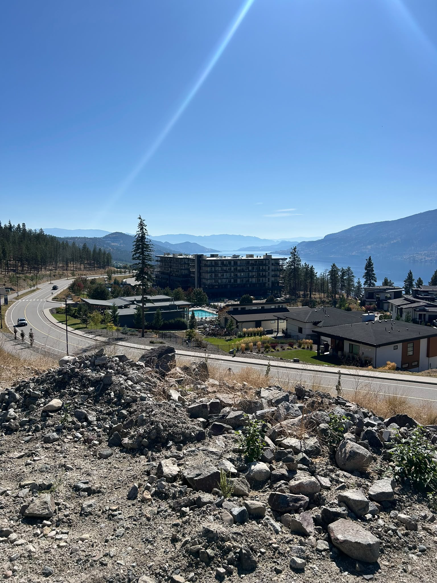 Lakestone lot view over Okanagan Lake, Lake Country, BC
